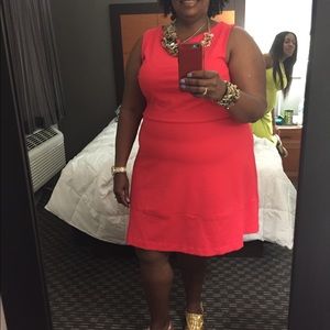 Coral Sleeveless Dress